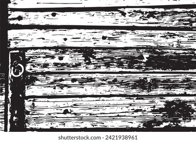 The planks of an old rural house