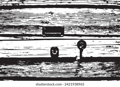 The planks of an old rural house