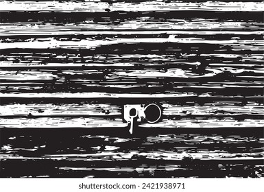 The planks of an old rural house