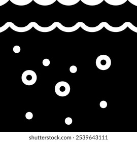 plankton glyph icon illustration vector