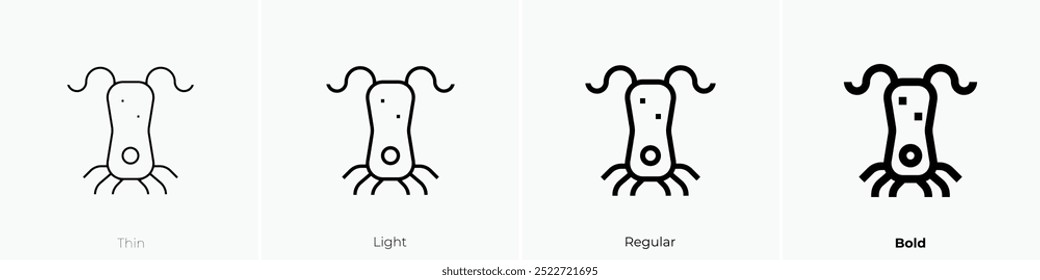 plankton icon. Thin, Light Regular And Bold style design isolated on white background