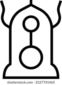 plankton icon. Thin linear style design isolated on white background