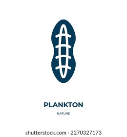 plankton vector icon. plankton, sea, animal filled icons from flat nature concept. Isolated black glyph icon, vector illustration symbol element for web design and mobile apps