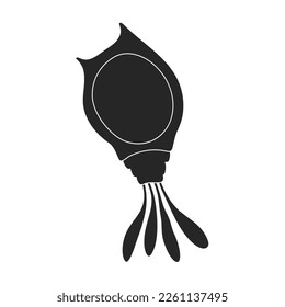 Plankton vector icon.Black vector icon isolated on white background plankton.
