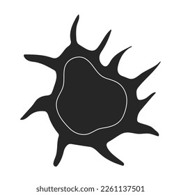 Plankton vector icon.Black vector icon isolated on white background plankton.