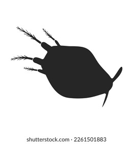 Plankton vector icon.Black vector icon isolated on white background plankton.