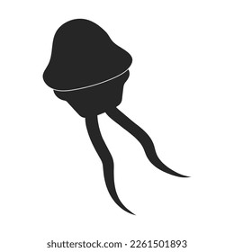 Plankton vector icon.Black vector icon isolated on white background plankton.