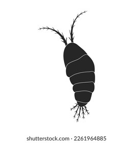 Plankton vector icon.Black vector icon isolated on white background plankton.