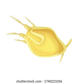 Plankton vector icon.Cartoon vector icon isolated on white background plankton.