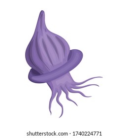 Plankton vector icon.Cartoon vector icon isolated on white background plankton.