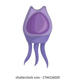 Plankton vector icon.Cartoon vector icon isolated on white background plankton.