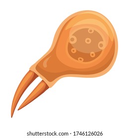 Plankton vector icon.Cartoon vector icon isolated on white background plankton.