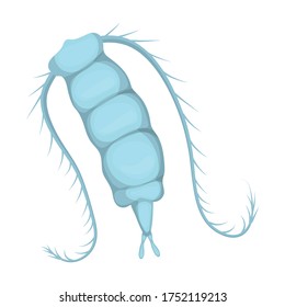 Plankton vector icon.Cartoon vector icon isolated on white background plankton.