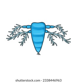 Plankton vector icon.Color vector icon isolated on white background plankton.