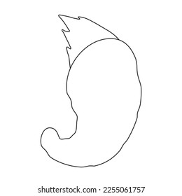 Icono de vector de plancton.Icono de vector de contorno aislado en plancton de fondo blanco.