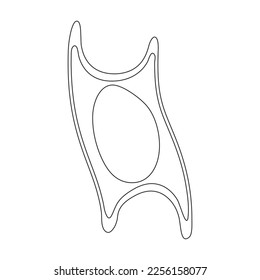 Plankton vector icon.Outline vector icon isolated on white background plankton.