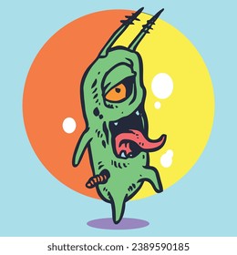 Plankton zombie cartoons are good for posters and decoration in your room or even for merchandise