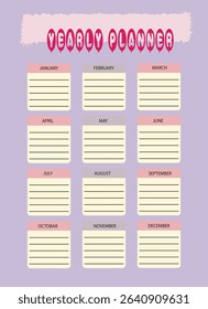 planner ,beautiful work, yearly planner . dairy