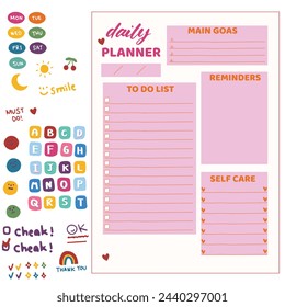 planner book ; weekly planner ; planner icon; vectors; illustrations