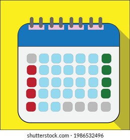 Un calendario planificador en el enlazador