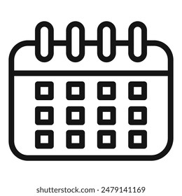 Planner Calendar Icon Perfect for Organizing Events and Appointments