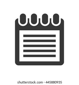 Planner concept represented by calendar icon. isolated and flat illustration 