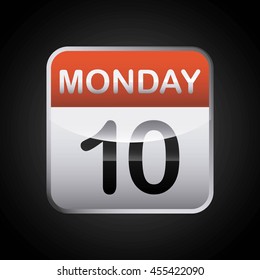 Planner concept represented by Calendar icon. Colorfull and flat illustration. 