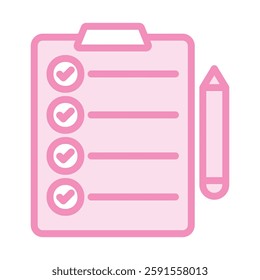 Planner duotone line icon, vector, pixel perfect, illustrator file 