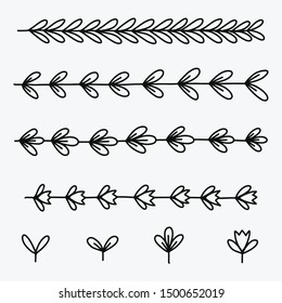 planner hand drawn vector icons