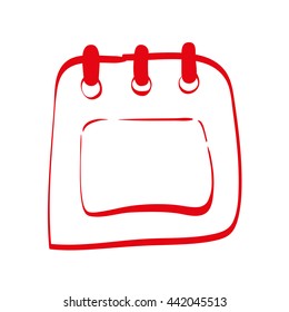 Planner icon. Calendar design. Vector graphic