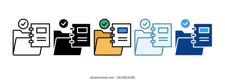 Planner Icon Set Multiple Style Collection