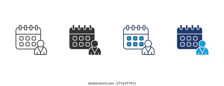 Planner Icon Set Multiple Style Collection
