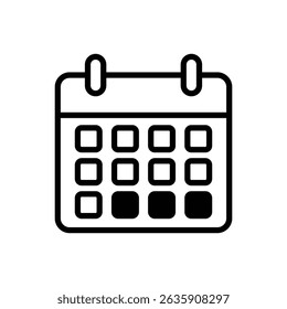 planner icon vector design template simple and clean
