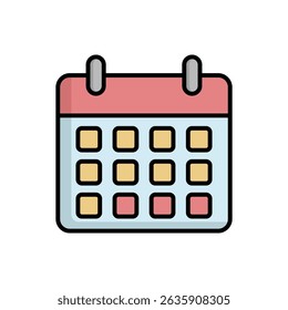 planner icon vector design template simple and clean