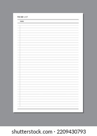 Planner insert. To do list design layout for your planner, diary. Can be used for A5, A4 size. To do list, task description. 