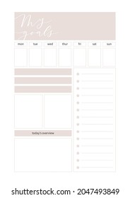 Planner for life and business, planner sheets, organizer for personal and work issues