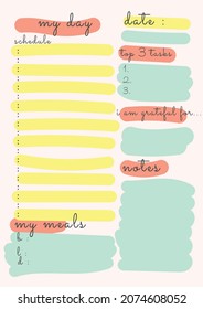 planner, one week mothly planner, and writing sheets vector,printable to do list. Business organizer page. Paper sheet. Realistic vector illustration.