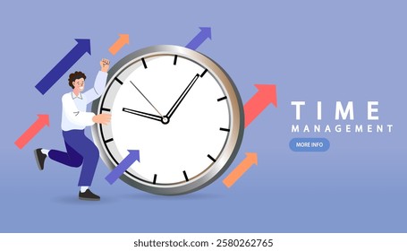Planner or schedule concept, Effective time management. Concept of class timetable or schedule, personal study plan creation, learning time planning. Flat vector outline illustration.
