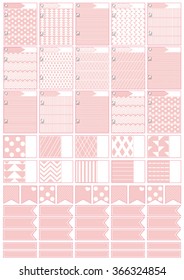Planner stickers,printable files A4 size,minimalistic and flat