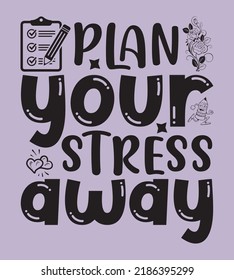 Diseño De Planner SVG Perfecto Para Camiseta Y Otros