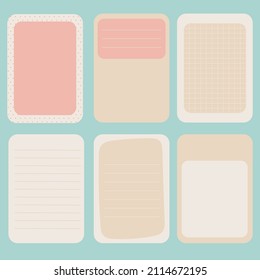 
planner template. Daily checklist. Organize and schedule with a place for Notes. Vector illustration Nice and trendy.