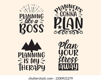 Planner  t-shirt design  vector file