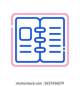 Planner Vector for Weekly Schedule. Organized agenda illustration, task management design, effective time use.