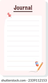 Planners and to do list with home interior decor illustrations. Template for agenda, schedule, planners, checklists, notebooks, cards and other stationery.