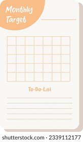 Planners and to do list with home interior decor illustrations. Template for agenda, schedule, planners, checklists, notebooks, cards and other stationery.