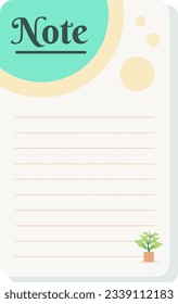 Planners and to do list with home interior decor illustrations. Template for agenda, schedule, planners, checklists, notebooks, cards and other stationery.