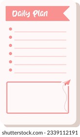 Planners and to do list with home interior decor illustrations. Template for agenda, schedule, planners, checklists, notebooks, cards and other stationery.