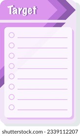 Planners and to do list with home interior decor illustrations. Template for agenda, schedule, planners, checklists, notebooks, cards and other stationery.