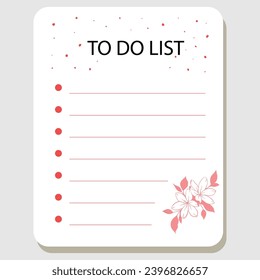 planners and to do list with home interior decor illustrations. Template for agenda, schedule, planners, checklists, notebooks, cards and other stationery.
