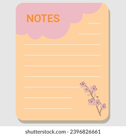 planners and to do list with home interior decor illustrations. Template for agenda, schedule, planners, checklists, notebooks, cards and other stationery.
